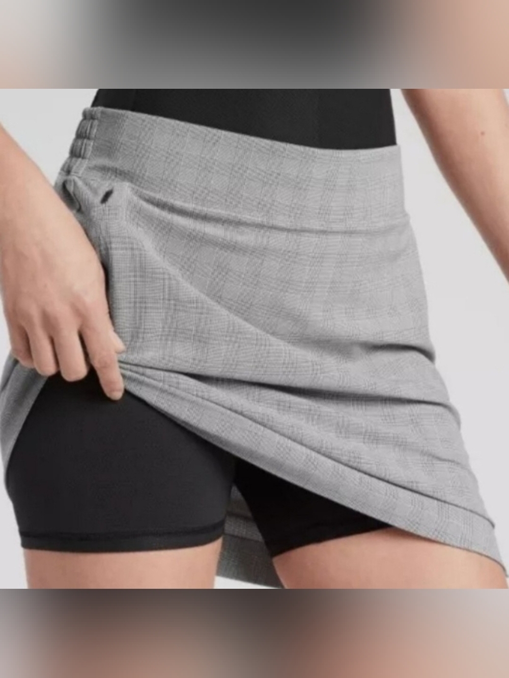 Athleta Plaid Soho Skort size 16.